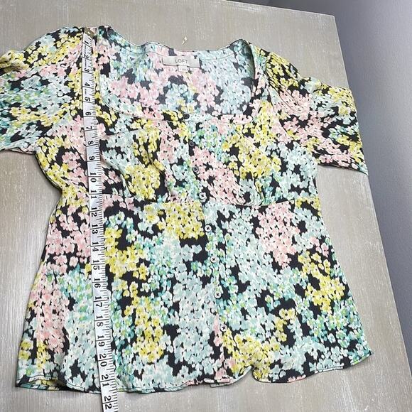 LOFT pastel floral blouse - Picture 5 of 7